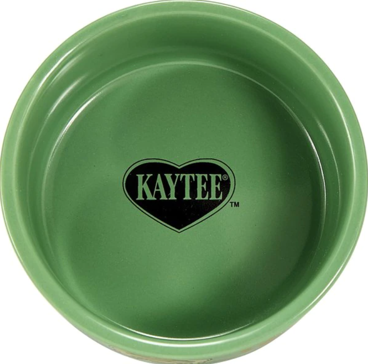 Kaytee Paw Print Small Animal Food & Water Bowl, Color Varies, Ferret