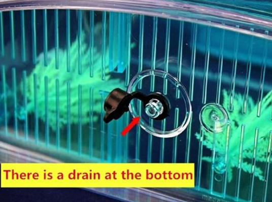 PiniceCore 1pc Acrylic Three Splits Betta Fish Tank Triple Bow Fighting Isolation Breed Box