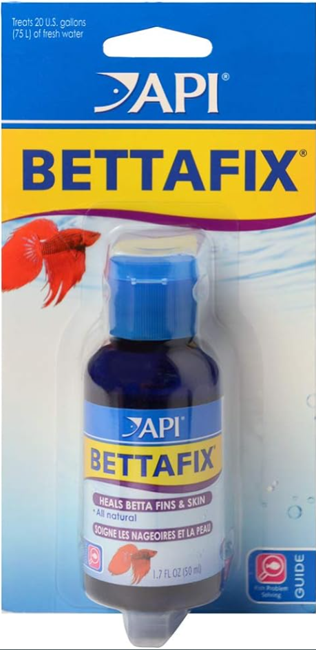 API BETTAFIX Antibacterial & Antifungal Betta Fish Infection and Fungus Remedy 1.7-Ounce Bottle