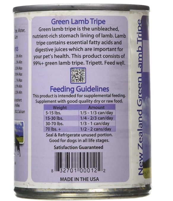 New Zealand Lamb Tripe