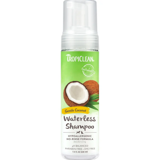 TC GENTLE COCONUT HYPOALLERGENIC WATERLESS SHAMPOO FOR PETS 7.4 OZ