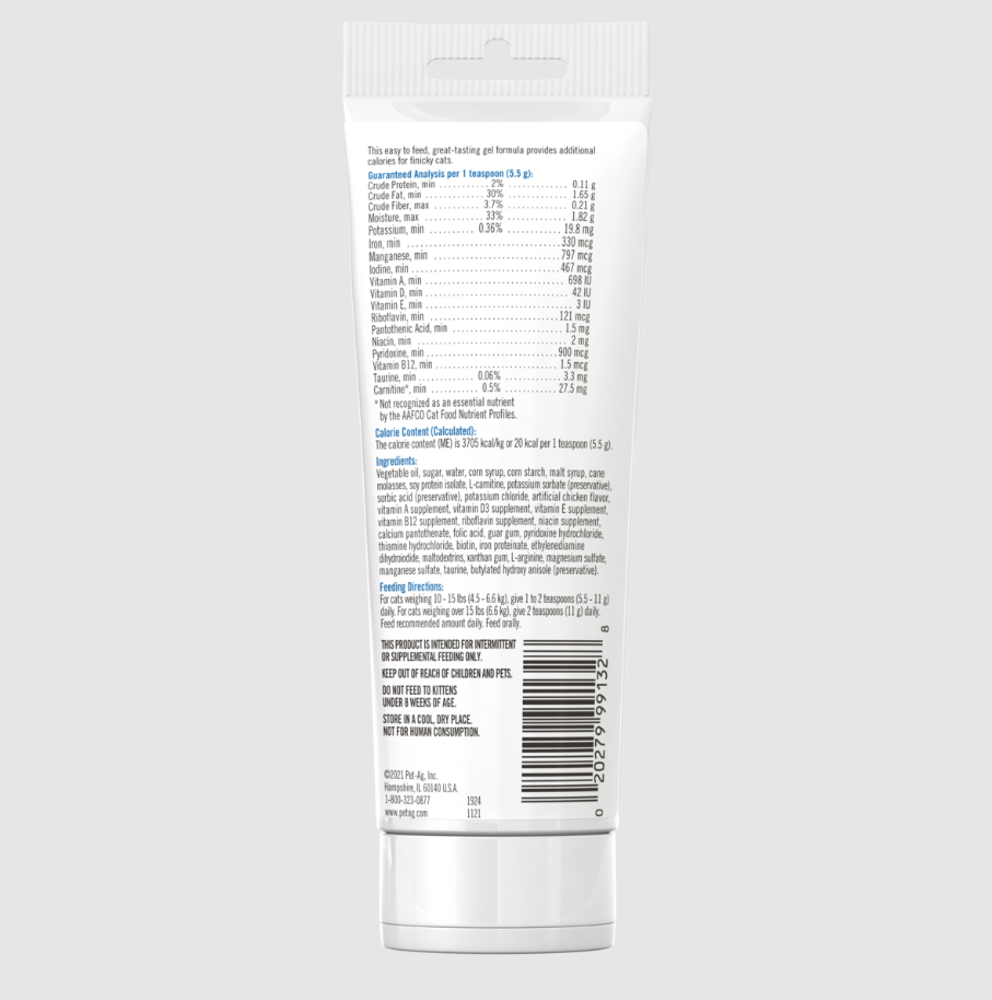 High Calorie Gel Supplement for Cats