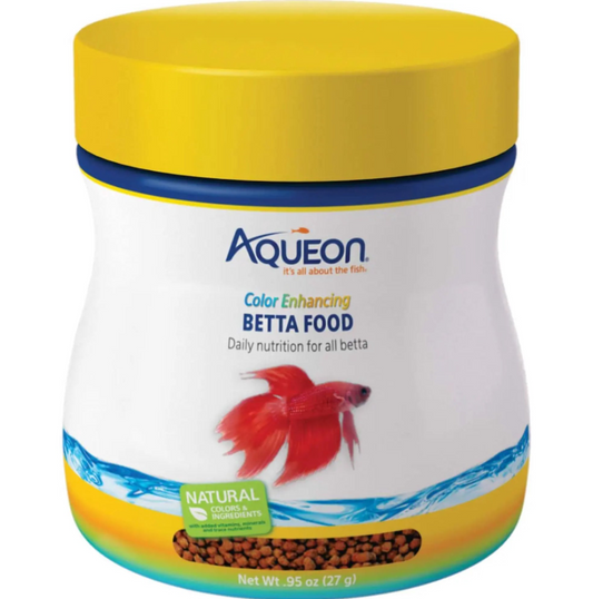Aqueon Color Enhancing Betta Food .95 oz.