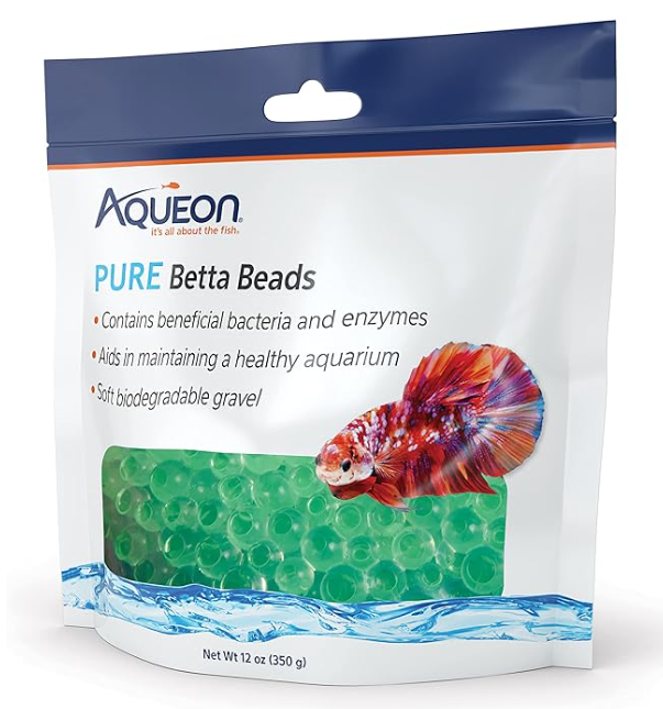 Aqueon Pure Betta Beads, Green