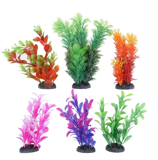 Fish Tank Tall Grass Decorations Small 6pc