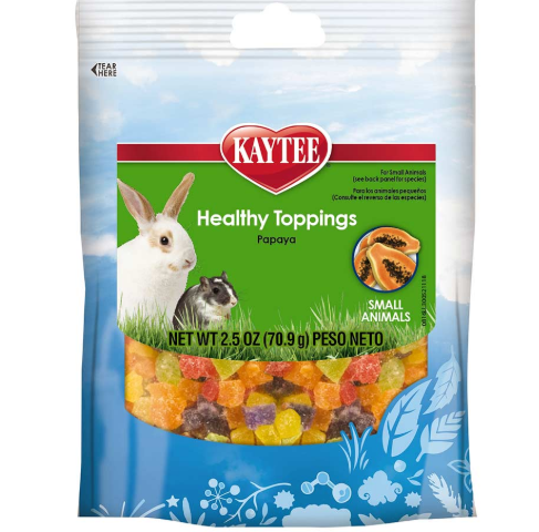 Kaytee Fiesta Healthy Toppings Papaya Treat For Small Animals