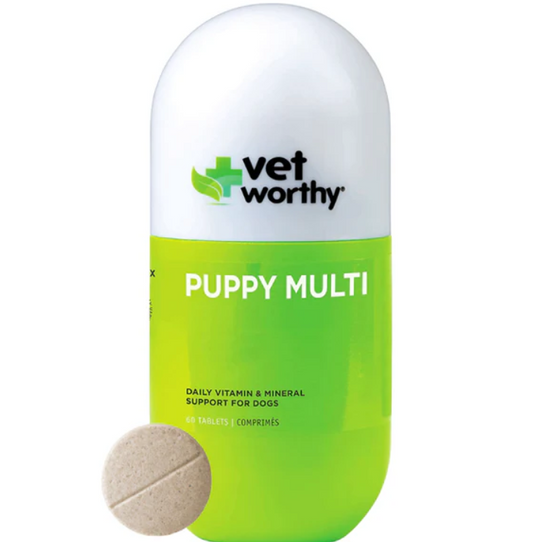 Puppy Multi Vitamin Liver Flavored Tablets for Dogs - 60 ct