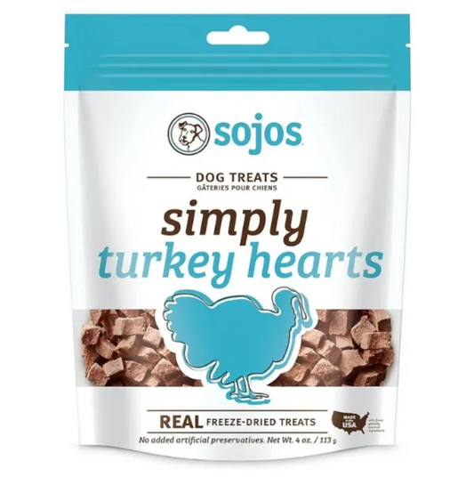 Sojos Dog Treats - Simply Turkey Hearts