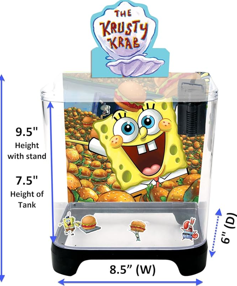 Spongebob Squarepants Starter Kit with 1.5 Gallon Tank