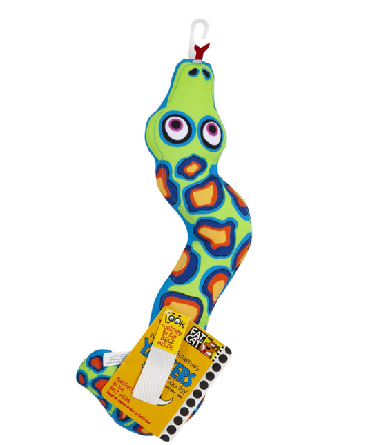 Snake, Fat Cat Incredible Strapping Yankers Dog Toy