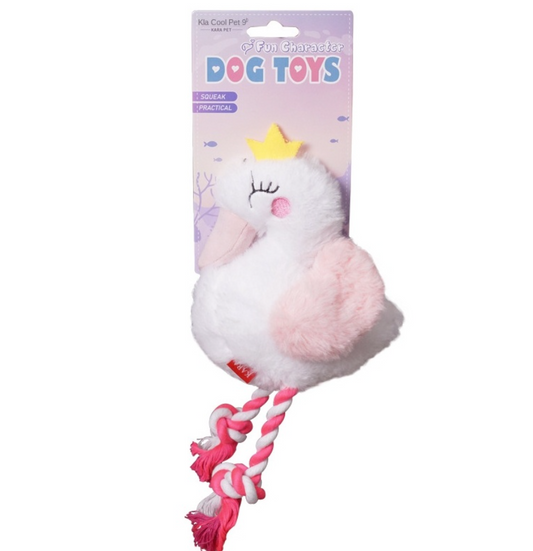 Swan Fun Chracter Dog Toy