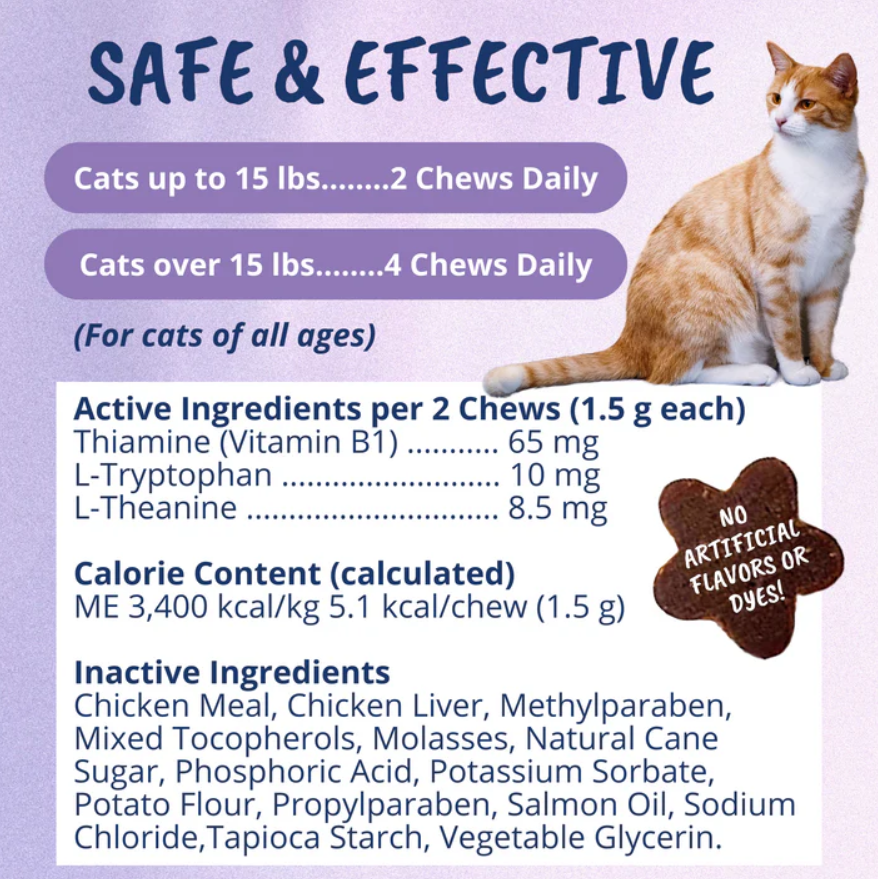Calming Soft Chews for Cats Under the Weather