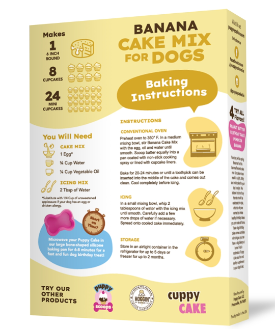 Puppy Cake Mix for Dogs