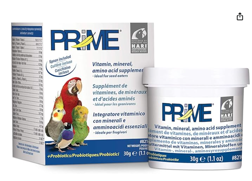 Prime Vitamin, Mineral Amino Acid Supplement for Birds 30 g