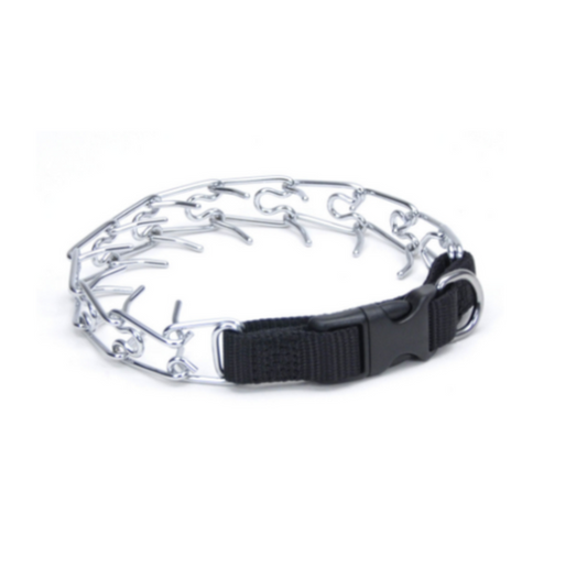 Titan Easy-On Prong With Buckle Training Dog Collar