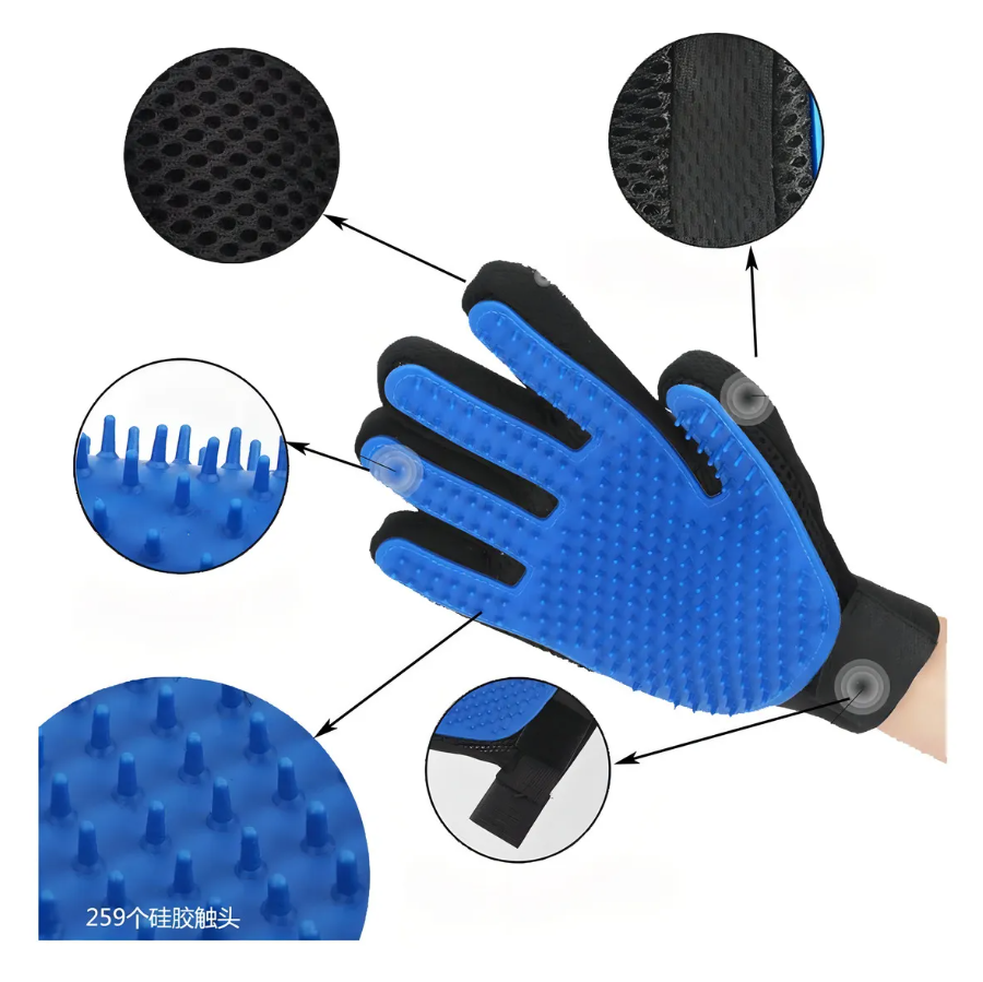 Guantes Para Bañar Perros Guante Removedor De Pelos