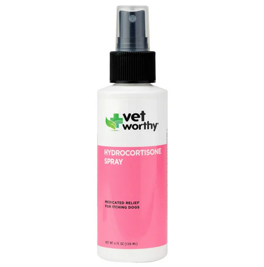 Vet Worthy Hydrocortisone Anti-Itch Spray for Dogs - 4 oz