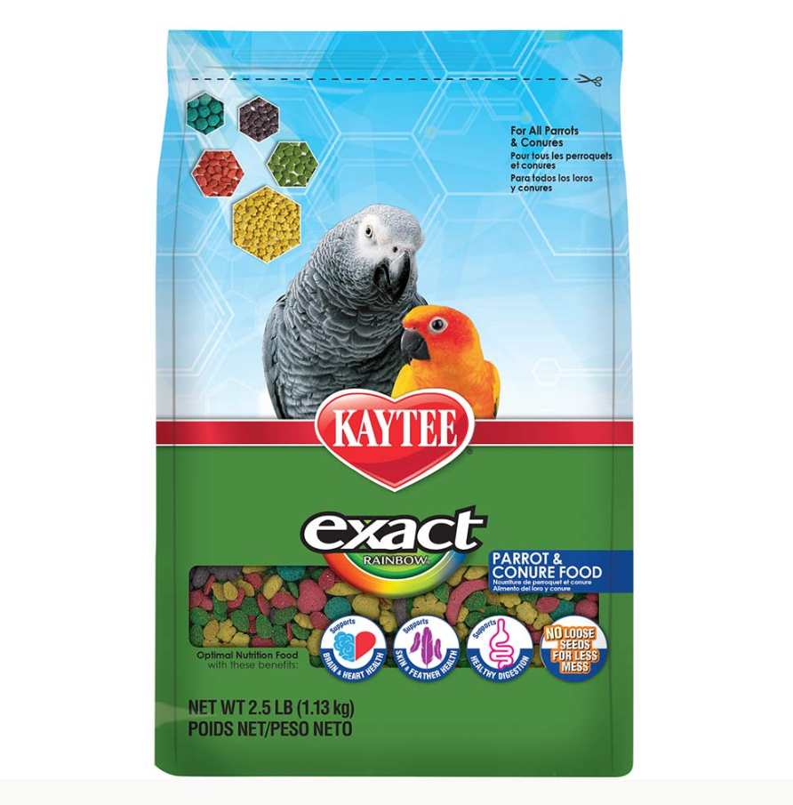 Kaytee Exact Rainbow Parrot and Conure Food