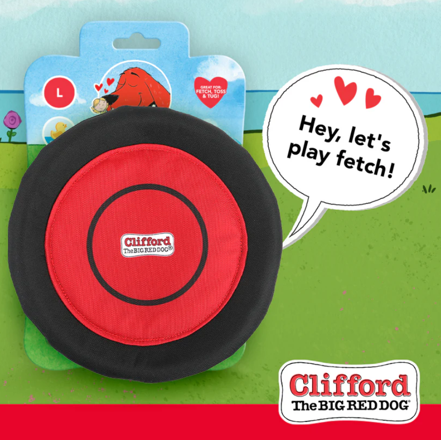 Clifford The Big Red Dog Sliding Flyer Dog Toy