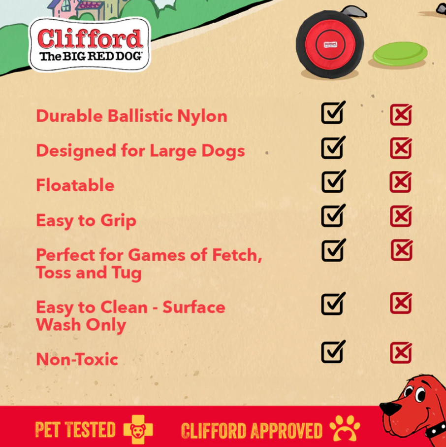 Clifford The Big Red Dog Sliding Flyer Dog Toy