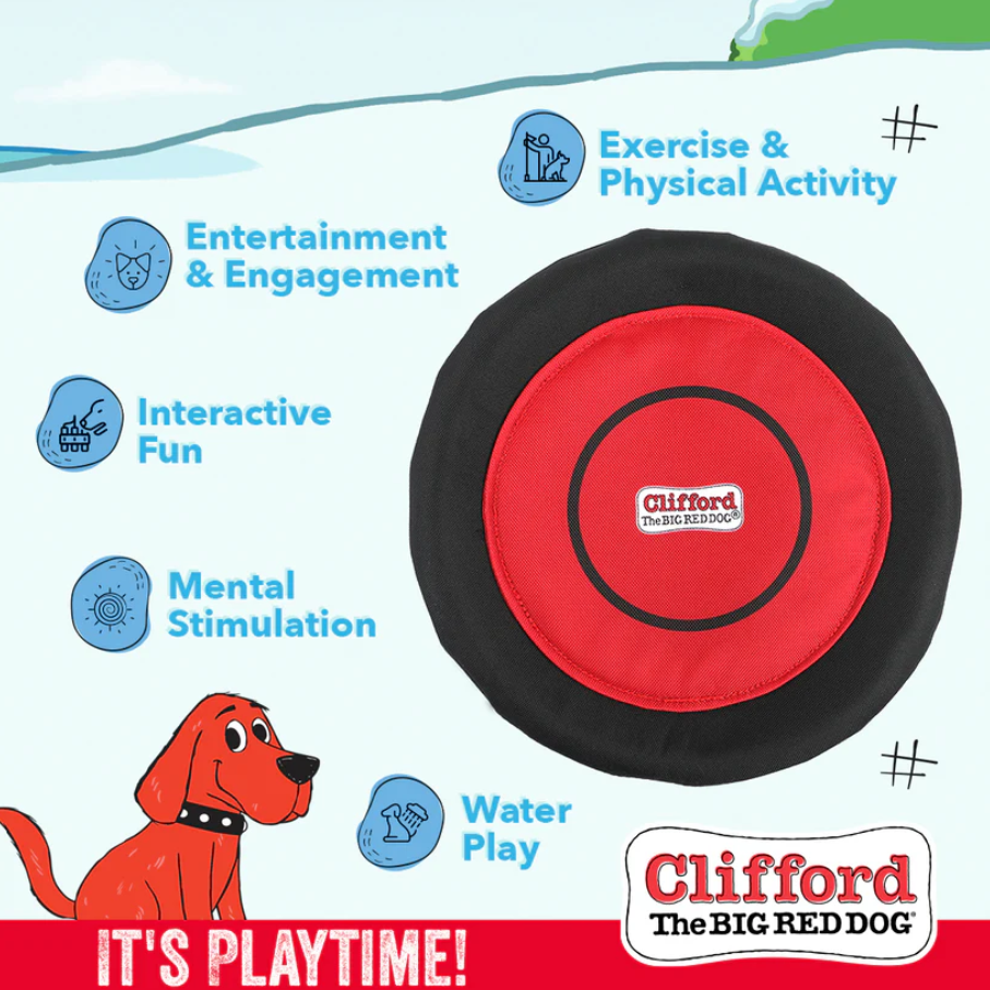 Clifford The Big Red Dog Sliding Flyer Dog Toy