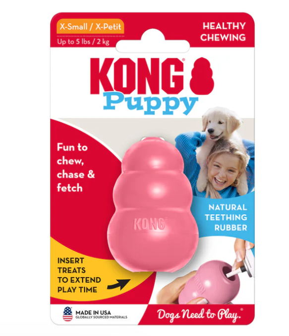 KONG Puppy Xtra Small: Pink & Blue