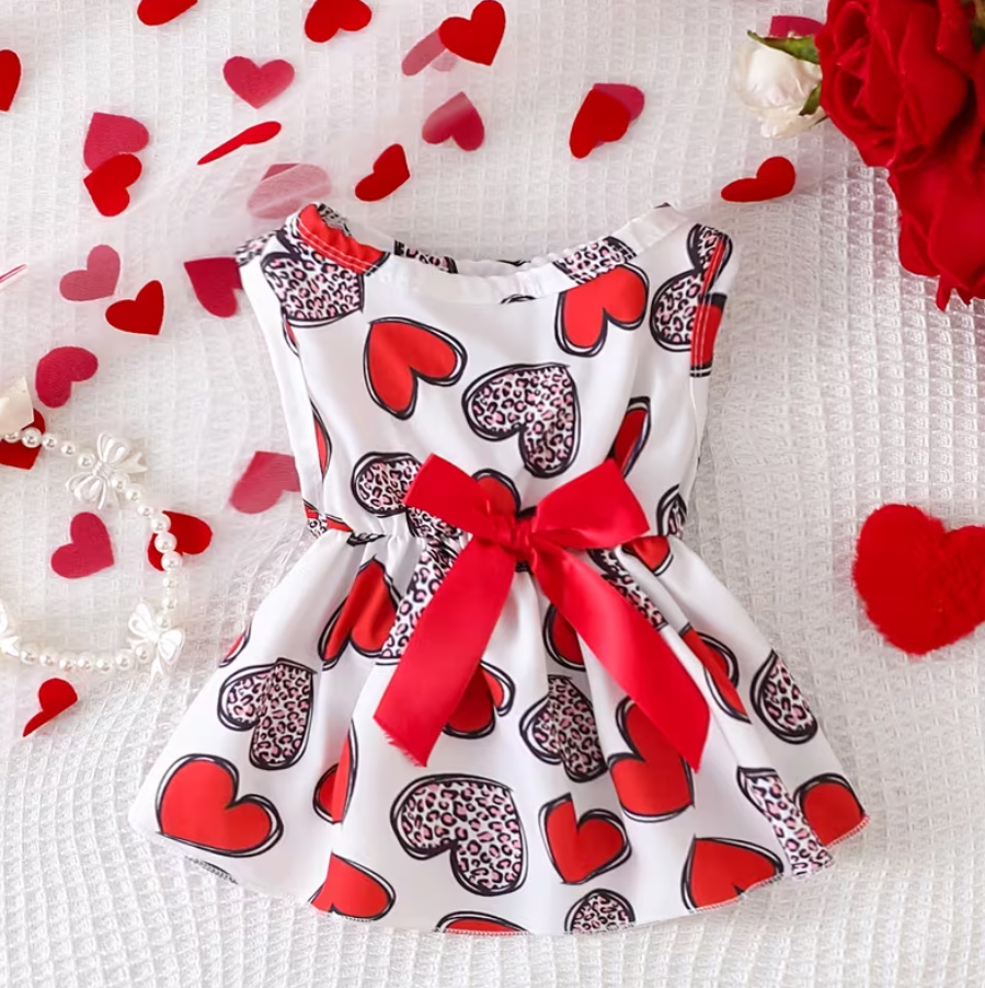 Dress Hearts- Animal Print