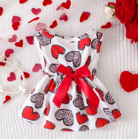 Dress Hearts- Animal Print