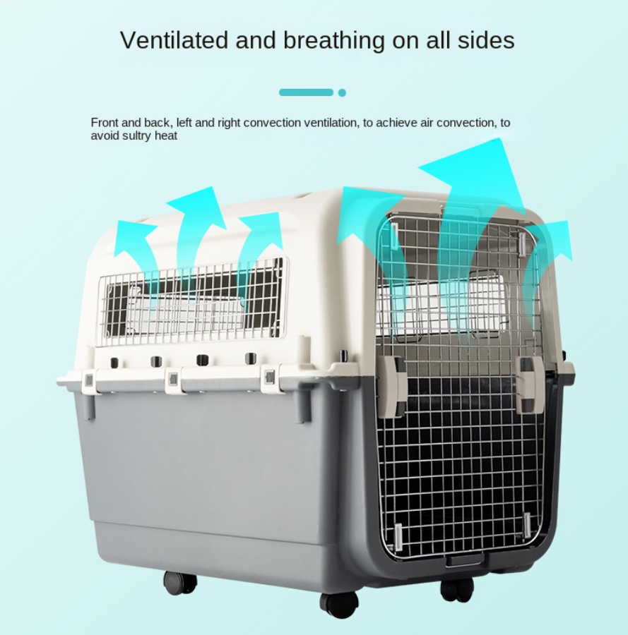 Pet Kennel Crate With Wheel