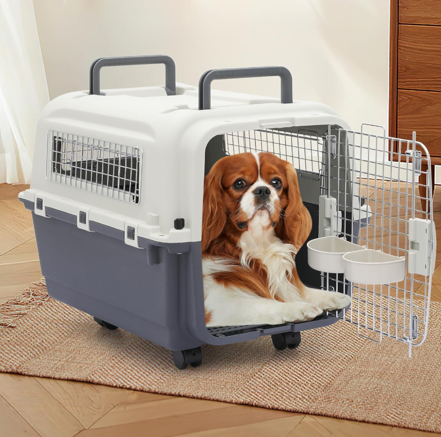 Pet Kennel Crate With Wheel
