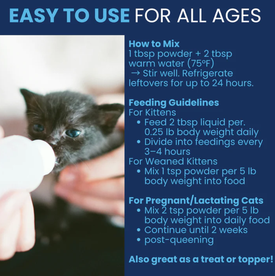 Milk Replacer for Kittens + Colostrum