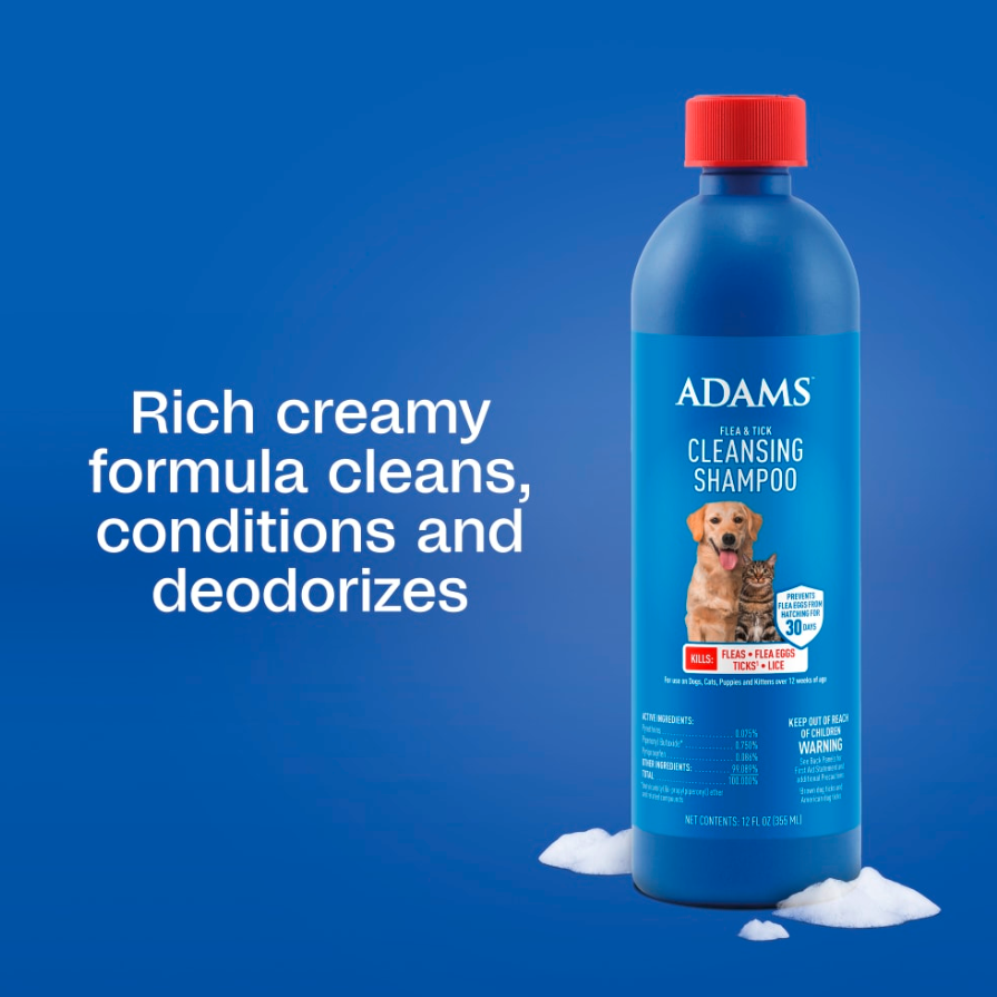 ADAMS™ Flea & Tick Cleansing Shampoo for Dogs and Cats