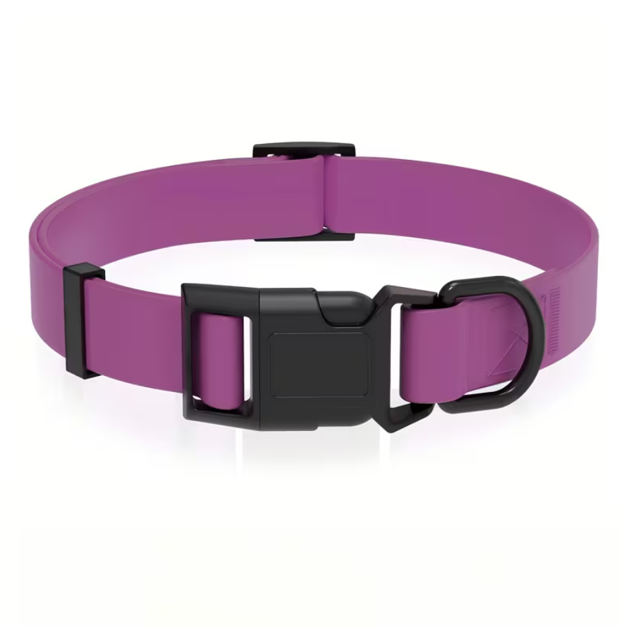 Collar PVC Black Brooch