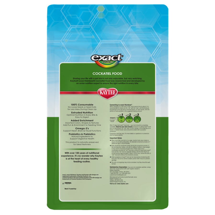 Kaytee Exact Rainbow Cockatiel Food