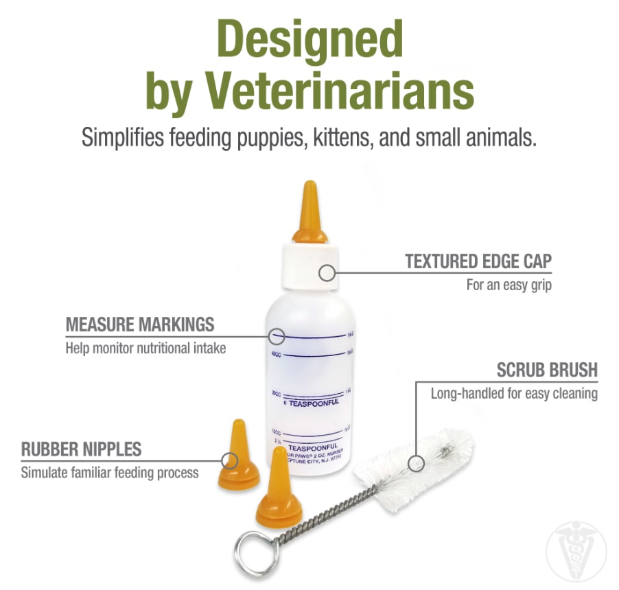 Pet Nursing Kit - Bottle and Brush