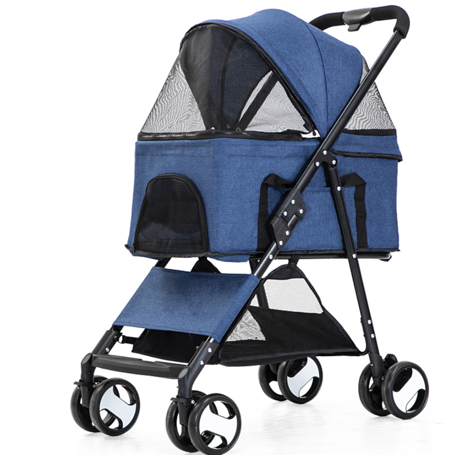 Luxury Pet Stroller Dog Carrier Car Seat