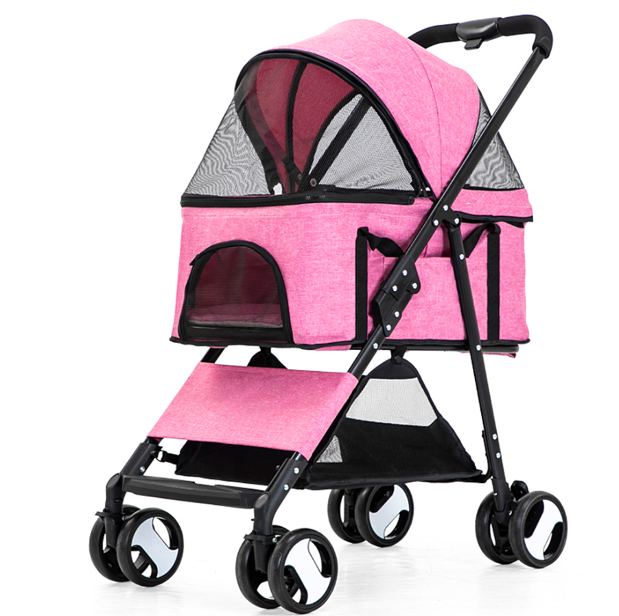 Luxury Pet Stroller Dog Carrier Car Seat