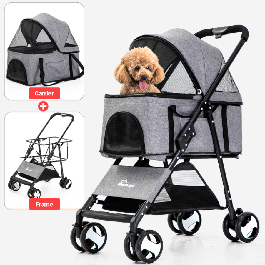 Luxury Pet Stroller Dog Carrier Car Seat