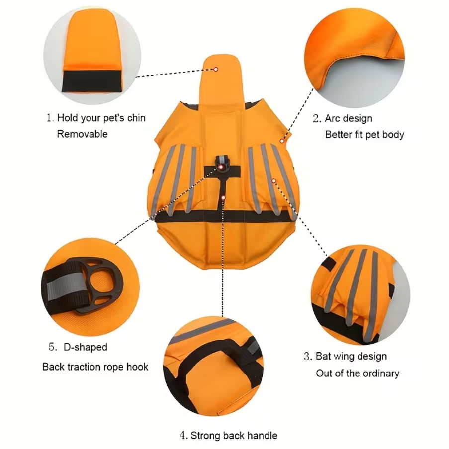Salvavidas para Perros - Dog  Life Jacket Dragon