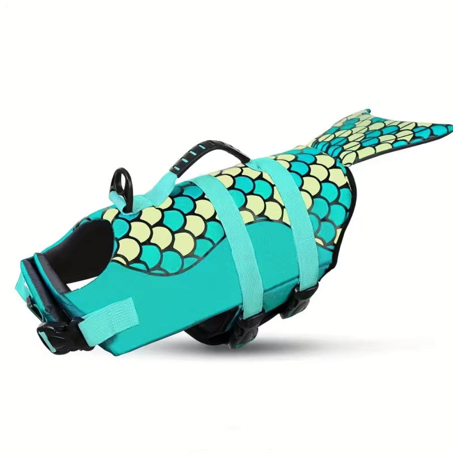Salvavidas para Perros Sirrena Print Dog Life Jacket Mermaid Print