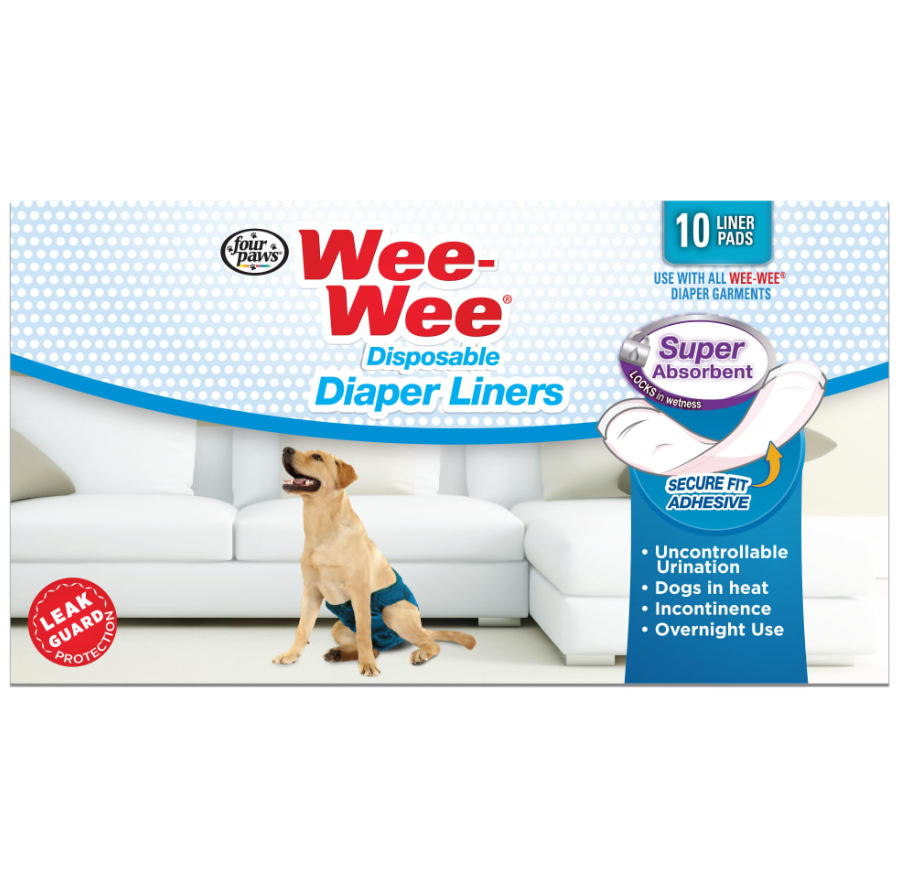 Wee-Wee Super Absorbent Disposable Dog Diaper Liners
