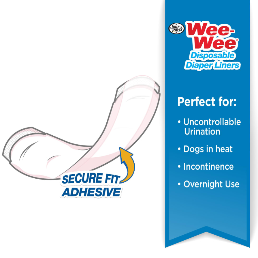 Wee-Wee Super Absorbent Disposable Dog Diaper Liners