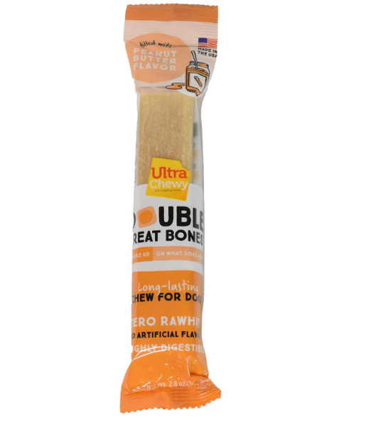 Ultra Chewy Peanut Butter Double Treat Bones