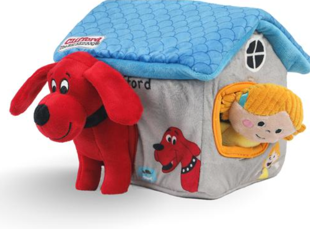 Clifford The Big Red House Puzzle Hide n' Seek 7.9-in Plush Dog Toy