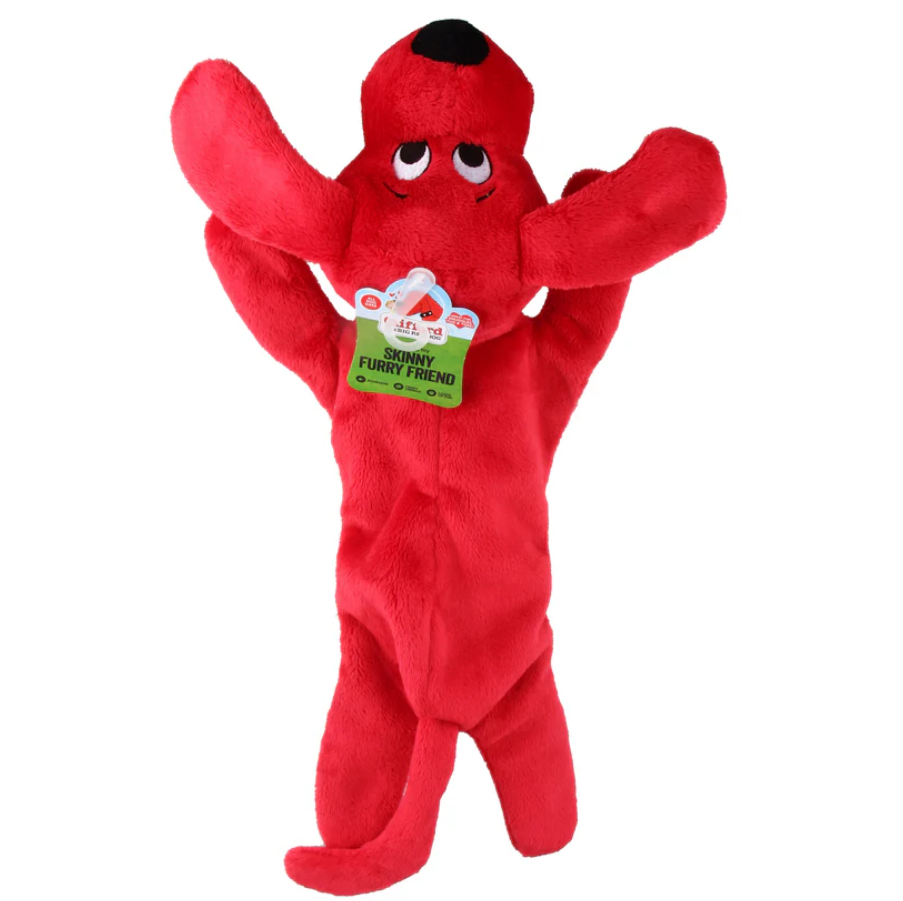 Clifford The Big Red Dog Skinny Furry Friend Plush Dog Toy