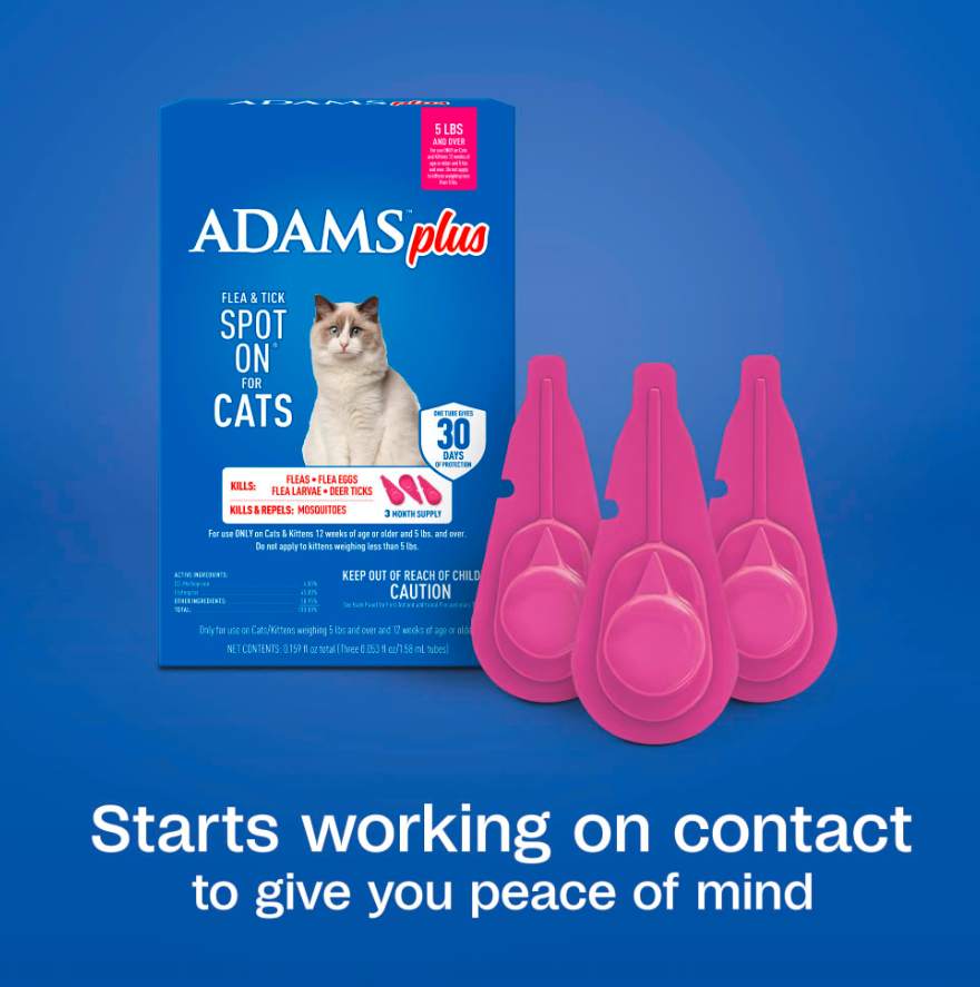 ADAMS™ Plus Flea & Tick Spot On for Cats