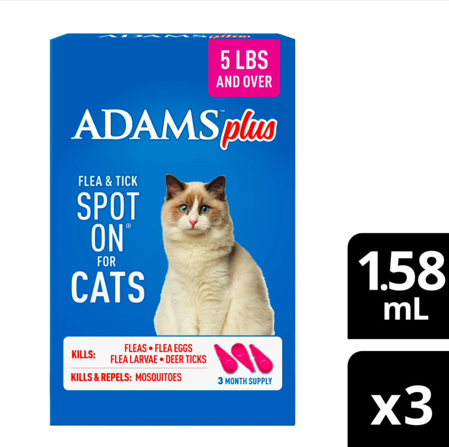 ADAMS™ Plus Flea & Tick Spot On for Cats