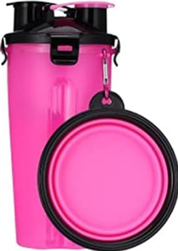 Botella Para Perros 2 en 1