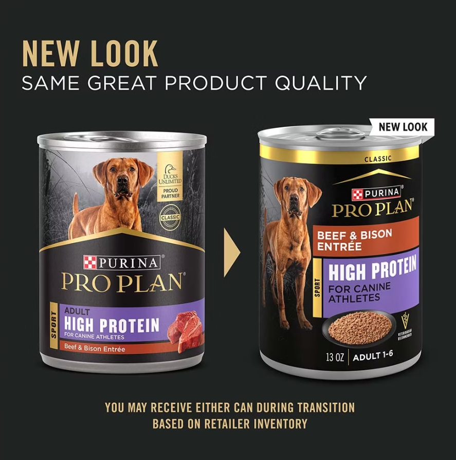 Pro Plan Sport Adult High Protein Beef & Bison Entrée Classic Wet Dog Food