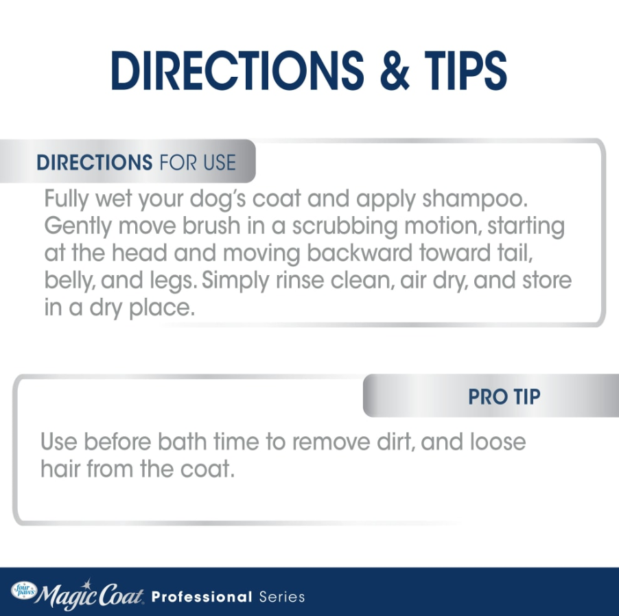 Magic Coat Professional Series All-in-One Wet & Dry Brush for Dogs